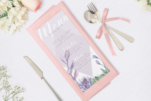 Beautiful Restaurant Menu Mockup