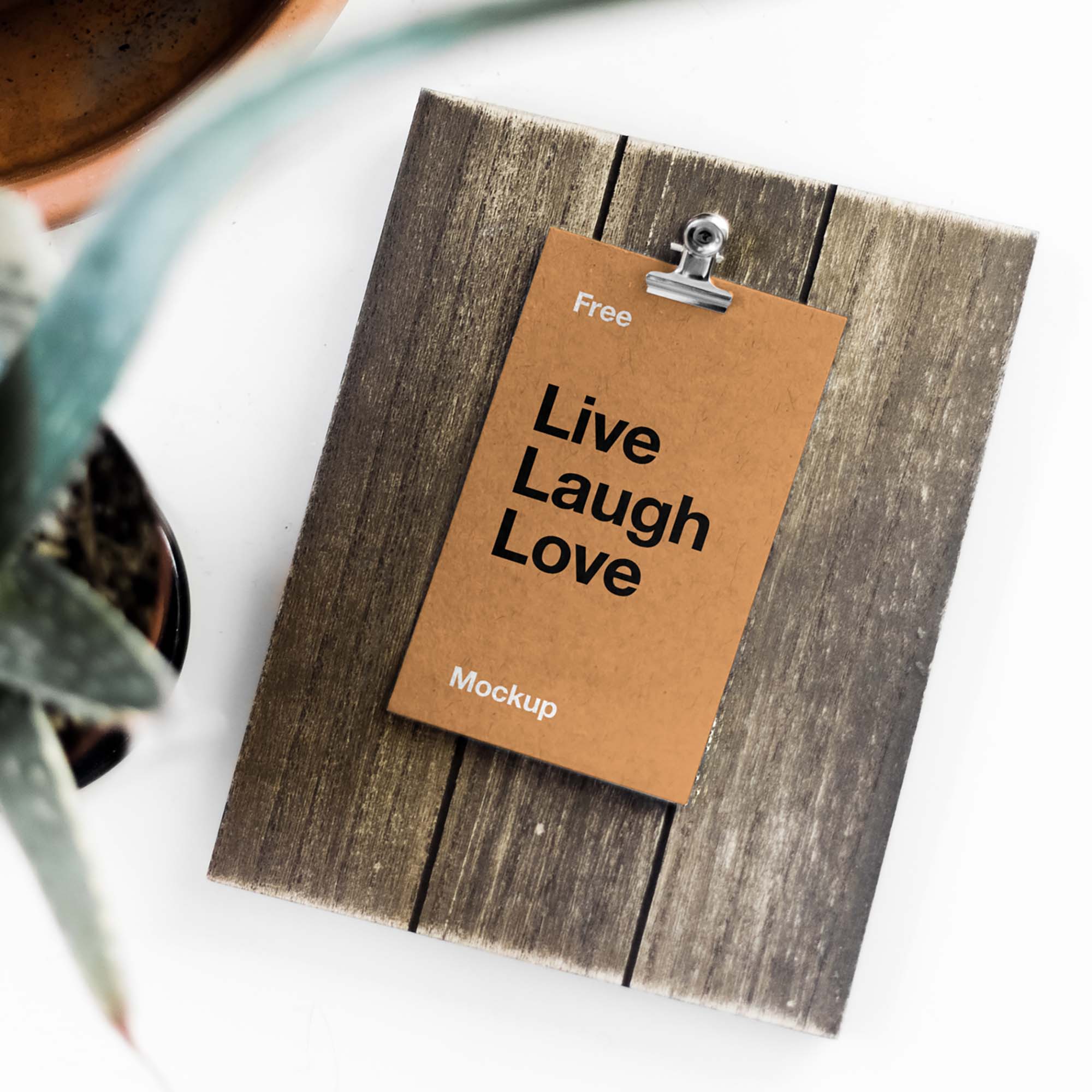 Card on Board Mockup