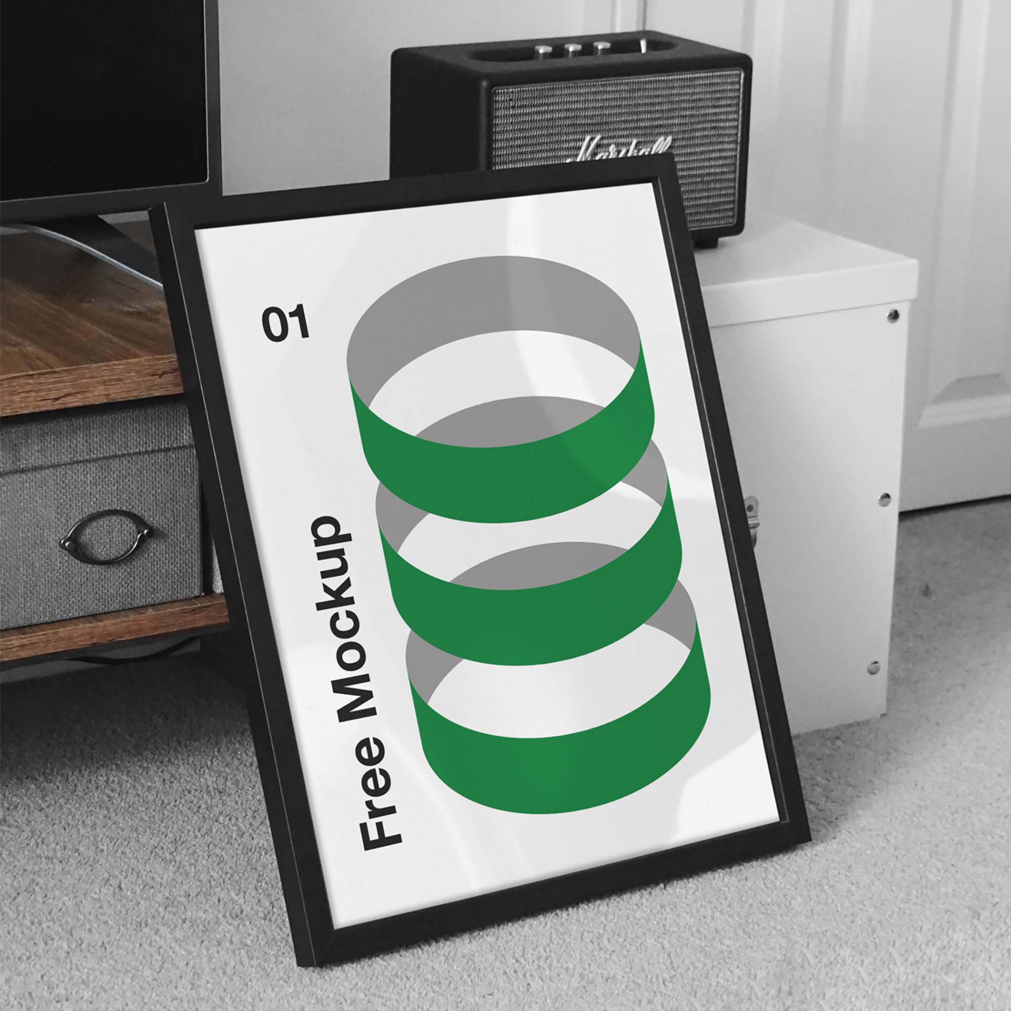 Top Realistic Large Frame Mockup