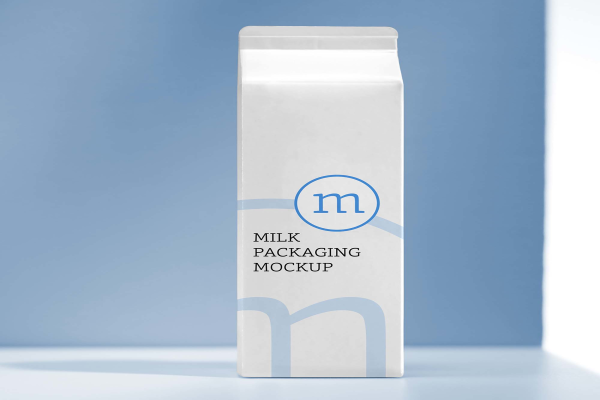 Stylish Milk Carton Mockup