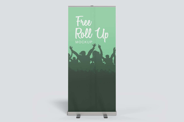 3 Rollup Banner Mockups