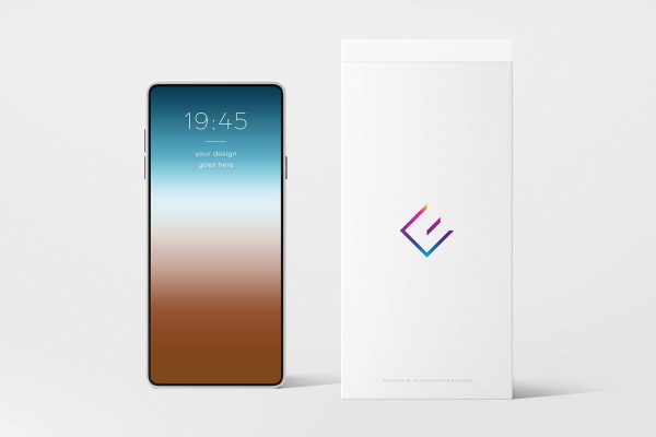 Android Phone Mockup wight Box