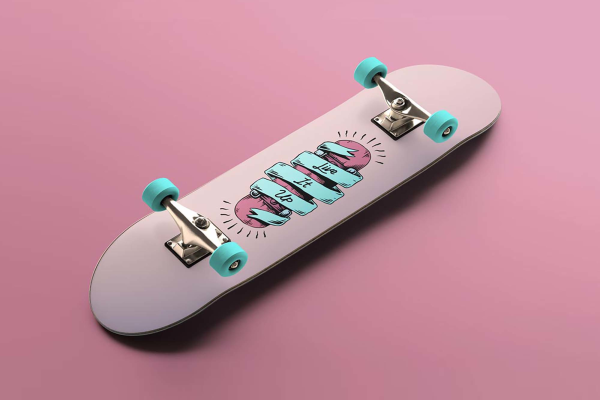 Cool Skateboard Mockup