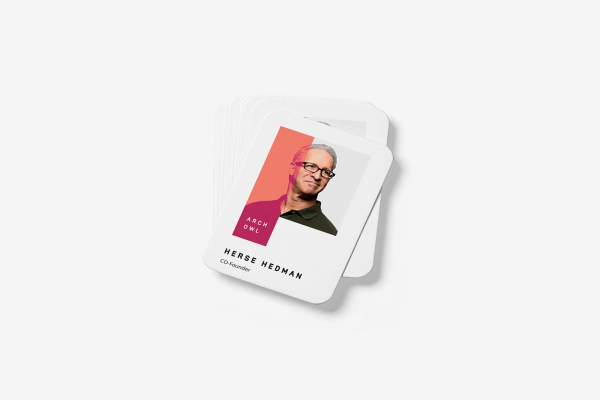 Business Card Round Corners Mockup