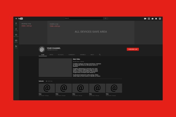 Youtube Channel Mockup