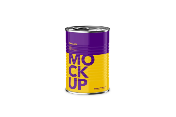 Food Can Mockup