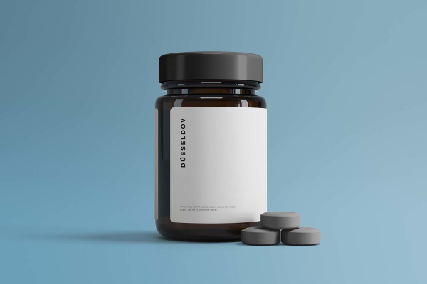 Medicine Bottle and ?  Mockup