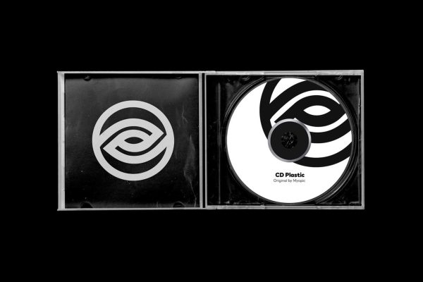 Top CD Retro Design Mockup