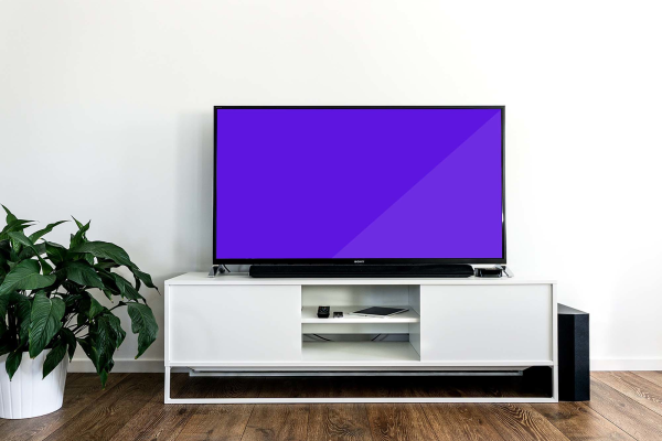 TV on Table Mockup