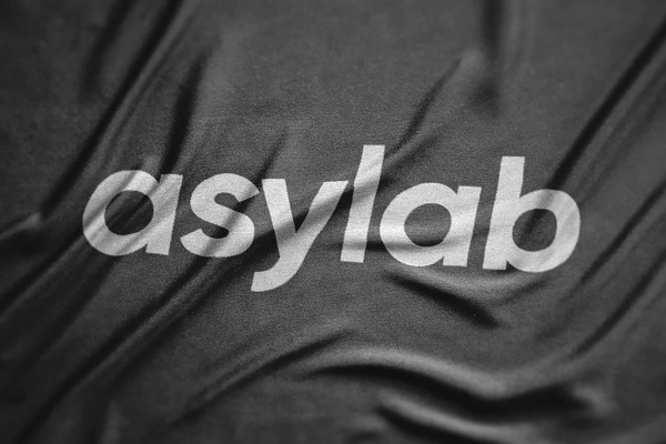Crumpled Fabric Logo Mockup