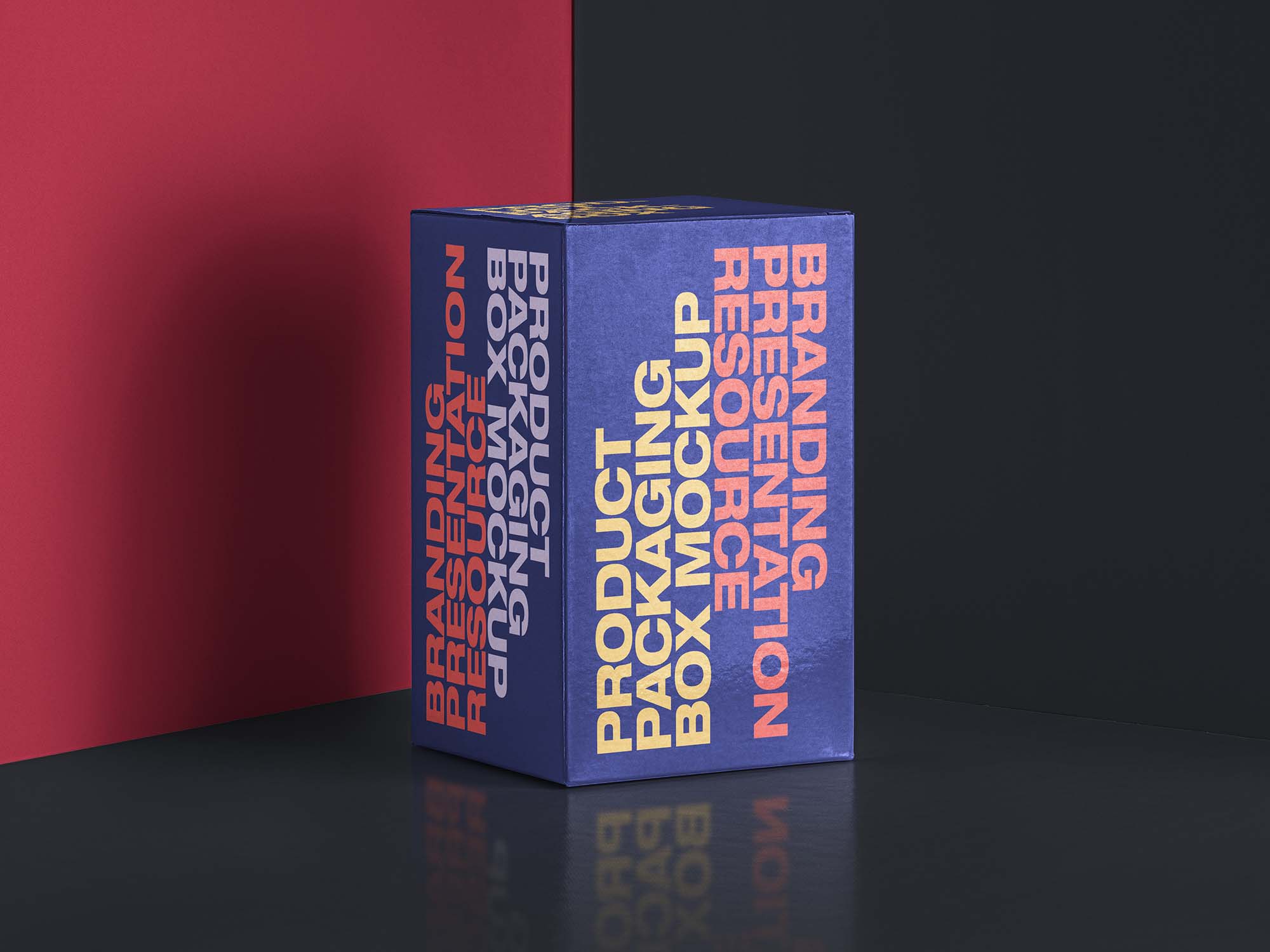 Packaging Rectangular Box Mockup