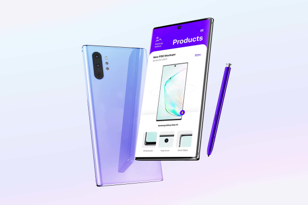 Samsung Galaxy Note 10 Mockups