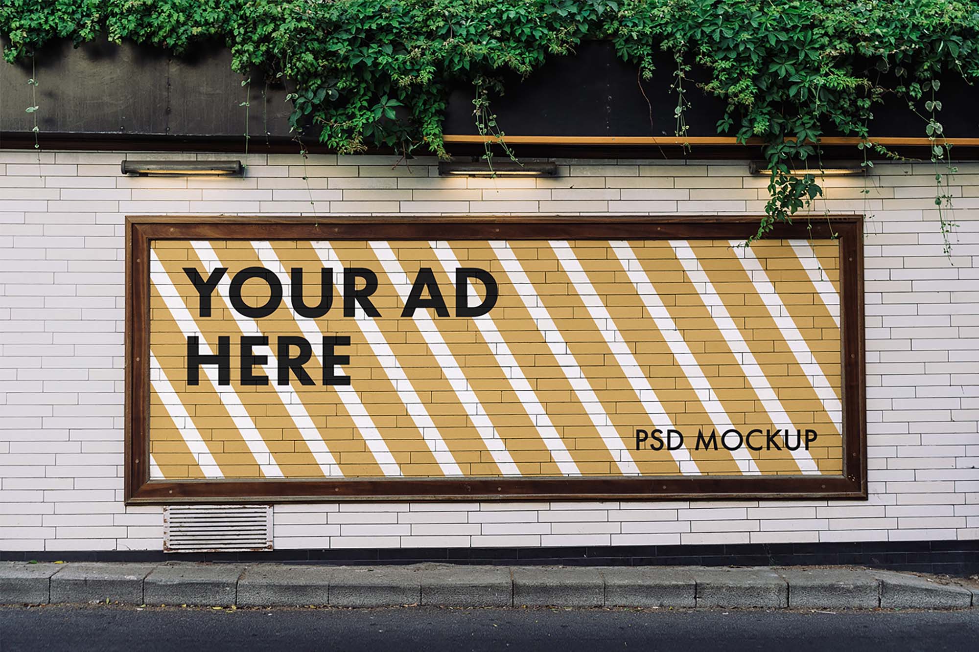 Large Advertising Billboard Mockup