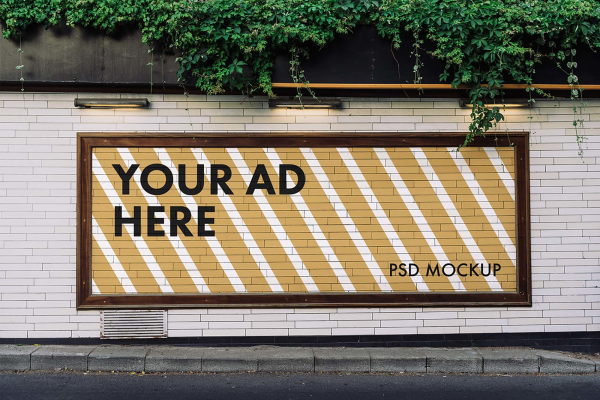Large Advertising Billboard Mockup