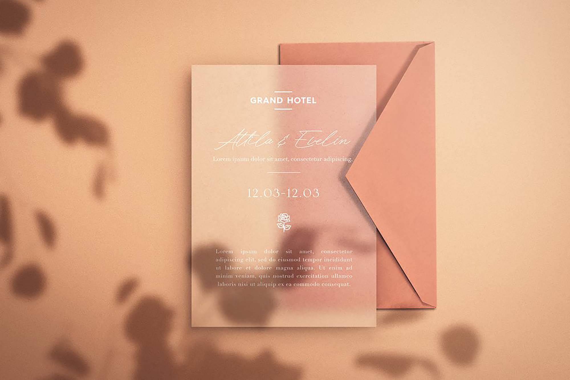 Cool Leaflet Invitation Mockup