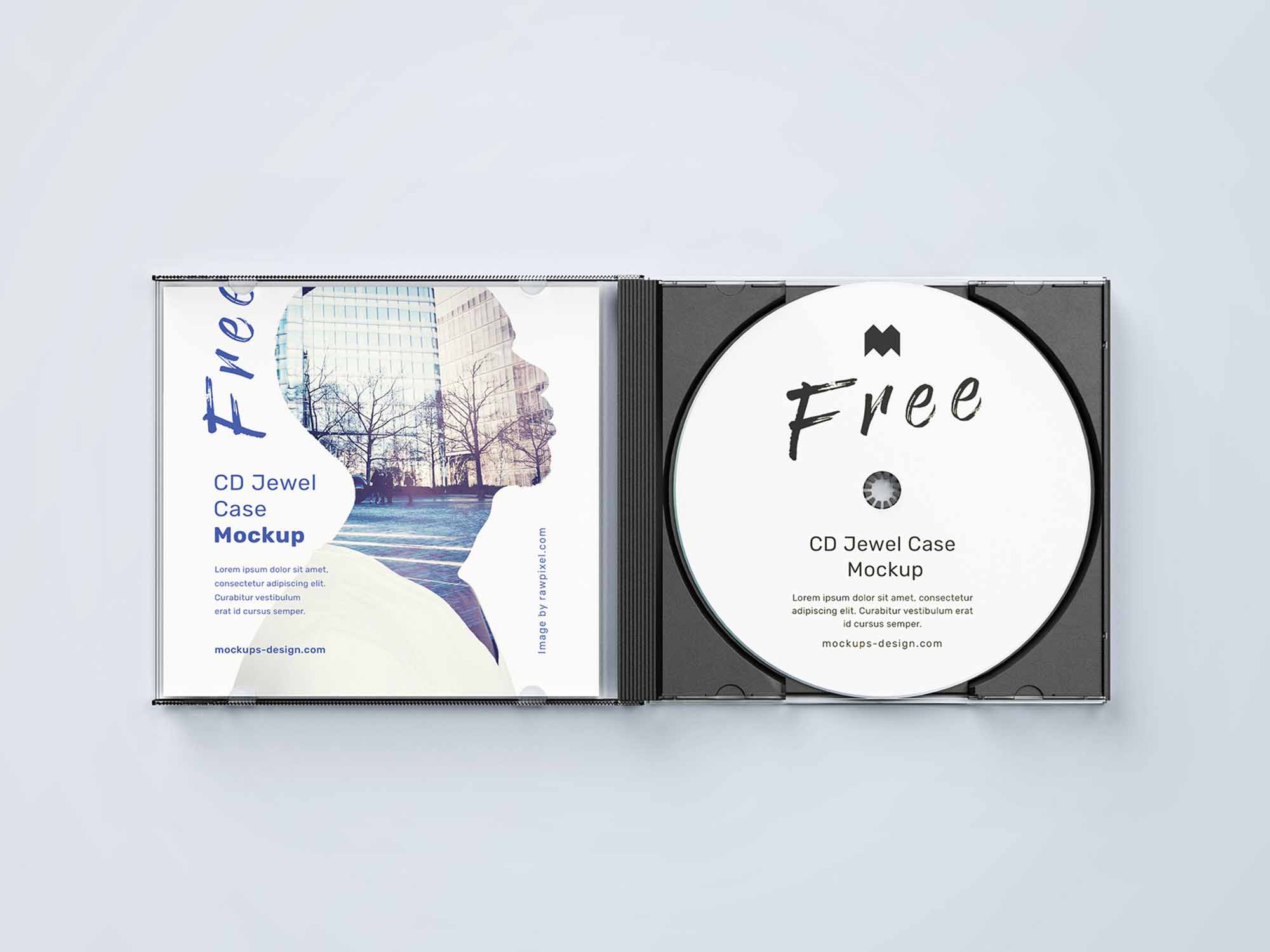 CD jewel Case Mockups