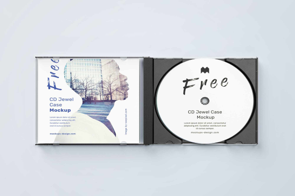 CD jewel Case Mockups